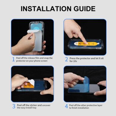 Защитное стекло ENKAY Easy Install Full Glue для Samsung Galaxy S23 FE - Black