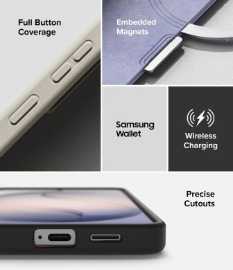 Захисний чохол Ringke Silicone Magnetic для Samsung Galaxy S26 (S942) 8800328815674 - Black