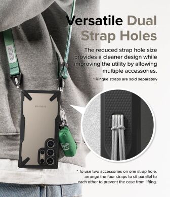 Захисний чохол Ringke Fusion X для Samsung Galaxy S24 Ultra (S928) 8809961783760 - Black