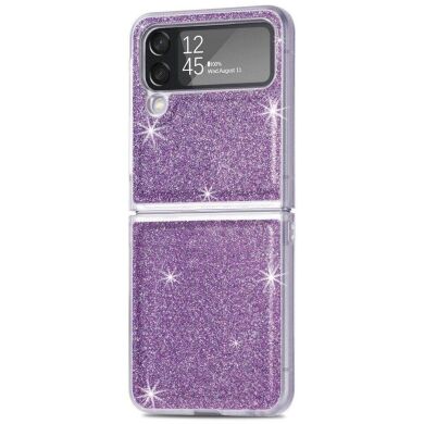 Захисний чохол Deexe Glitter Case для Samsung Galaxy Flip 4 - Purple