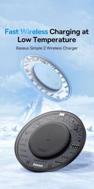 Беспроводное зарядное устройство Baseus Simple 2 Wireless Charger (15W) - Black