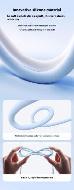 Кабель Baseus Foamed Silicone Type-C to Type-C (100W, 6A, 1m) E0426701 - White