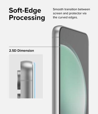 Комплект захисних стекол (2шт) Ringke Screen Protector Tempered Glass для Samsung Galaxy S23 FE (8809961782107)