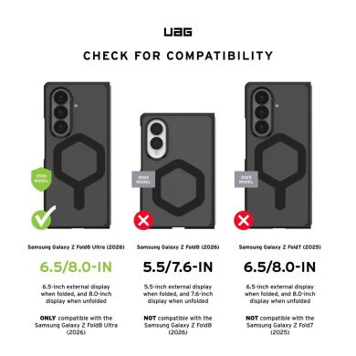 Защитный чехол URBAN ARMOR GEAR Mouve для Samsung Galaxy Fold 8 Ultra (214560113131) - Ash