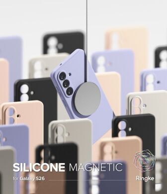 Захисний чохол Ringke Silicone Magnetic для Samsung Galaxy S26 (S942) 8800328815674 - Black