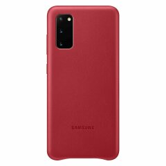 Чехол Leather Cover для Samsung Galaxy S20 (G980) EF-VG980LREGRU - Red