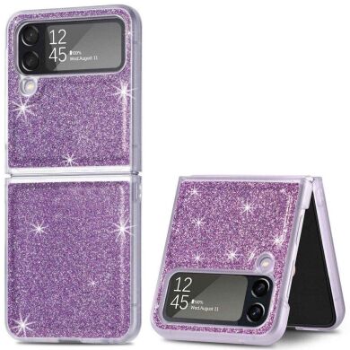 Защитный чехол Deexe Glitter Case для Samsung Galaxy Flip 4 - Purple