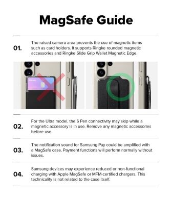 Захисний чохол Ringke Silicone Magnetic для Samsung Galaxy S26 (S942) 8800328815674 - Black