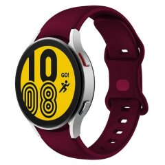Ремінець Deexe Soft Silicone для Samsung Galaxy Watch 5 (40/44mm) / 5 Pro (45mm) - Wine Red