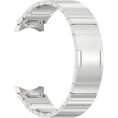 Ремінець Deexe Titanium Steel для Samsung Galaxy Watch 4 / 4 Classic / 5 / 5 Pro / 6 / 6 Classic - Silver
