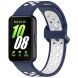 Ремешок Deexe Dot Color для Samsung Galaxy Fit 3 - Midnight Blue / White. Фото 1 из 7