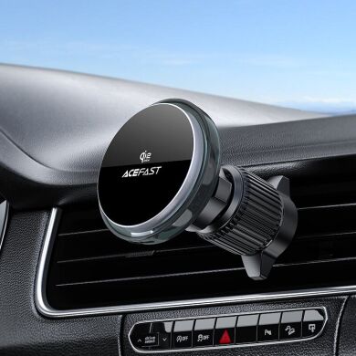 Автомобильный держатель с функцией беспроводной зарядки ACEFAST D61 Qi2 (25W) - Metal Grey