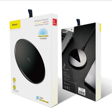 Беспроводное зарядное устройство BASEUS 10W Fast Charging Qi Standard Wireless Charger Pad - Black