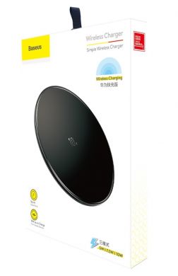 Беспроводное зарядное устройство BASEUS 10W Fast Charging Qi Standard Wireless Charger Pad - Black