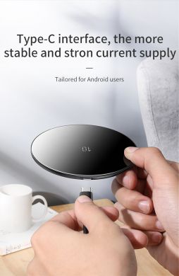 Беспроводное зарядное устройство BASEUS 10W Fast Charging Qi Standard Wireless Charger Pad - Black