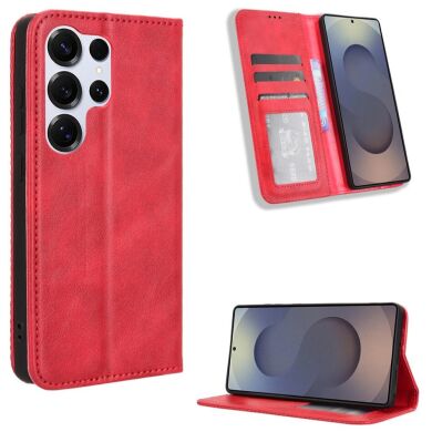 Чохол Deexe Retro Style для Samsung Galaxy S26 Ultra (S948) - Red