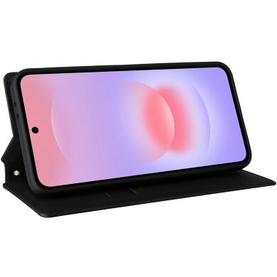 Чехол Deexe Rhombus Book для Samsung Galaxy A37 (A376) - Black