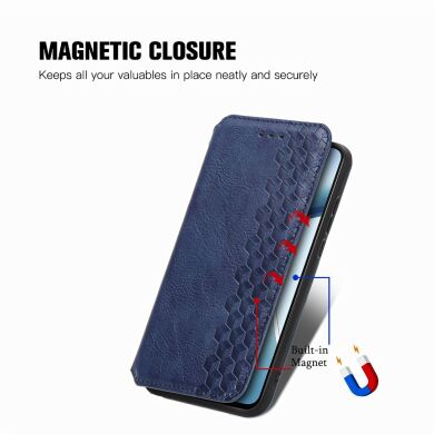 Чехол Deexe Rhombus Wallet для Samsung Galaxy A57 (A576) - Black