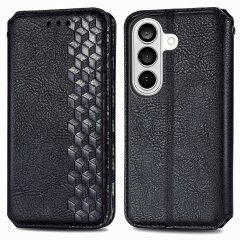 Чехол Deexe Rhombus Wallet для Samsung Galaxy A57 (A576) - Black