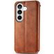 Чохол Deexe Rhombus Wallet для Samsung Galaxy S26 Plus - Brown
