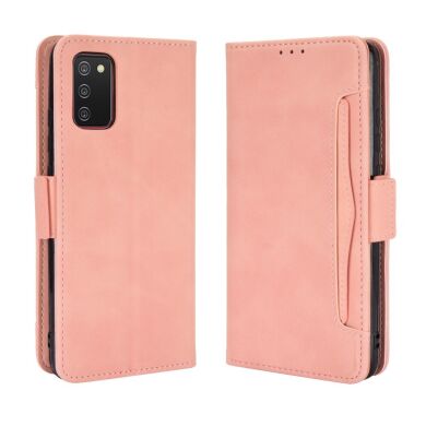 Чехол Deexe Wallet Stand для Samsung Galaxy A02s (A025) - Pink