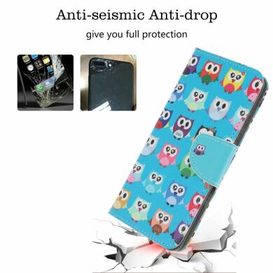 Чехол-книжка Deexe Color Wallet для Samsung Galaxy A10s (A107) - Colorful Owls