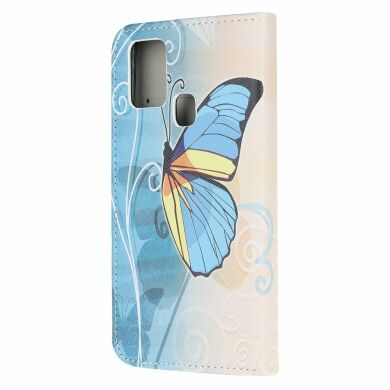 Чохол-книжка Deexe Color Wallet для Samsung Galaxy A21s (A217) - Blue Butterflies