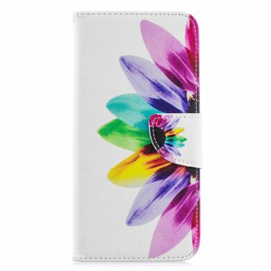 Чехол-книжка Deexe Color Wallet для Samsung Galaxy A30 (A305) / A20 (A205) - Petals Pattern