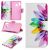 Чехол-книжка Deexe Color Wallet для Samsung Galaxy A30 (A305) / A20 (A205) - Petals Pattern