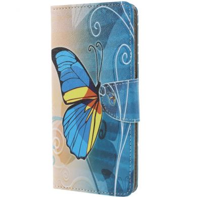 Чехол-книжка Deexe Color Wallet для Samsung Galaxy A9 2018 (A920) - Blue Butterfly