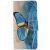 Чехол-книжка Deexe Color Wallet для Samsung Galaxy A9 2018 (A920) - Blue Butterfly