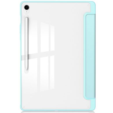 Чехол-книжка Deexe Crystal Back для Samsung Galaxy Tab S10 FE Plus - Baby Blue