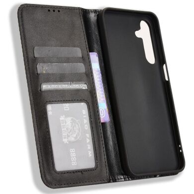 Чохол-книжка Deexe Retro Style для Samsung Galaxy A16 (A165) / Galaxy A26 (A266) / Galaxy A17 (A176) - Black