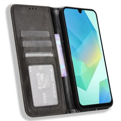 Чохол-книжка Deexe Retro Style для Samsung Galaxy A16 (A165) / Galaxy A26 (A266) / Galaxy A17 (A176) - Black