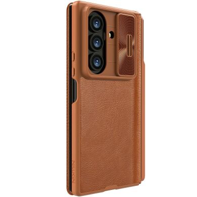 Чехол-книжка NILLKIN Qin Pro Series (FF) для Samsung Galaxy Fold 7 - Brown