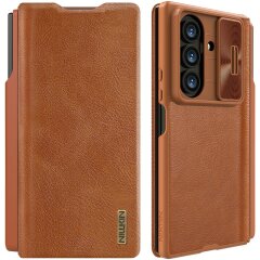 Чехол-книжка NILLKIN Qin Pro Series (FF) для Samsung Galaxy Fold 7 - Brown