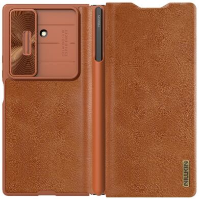 Чехол-книжка NILLKIN Qin Pro Series (FF) для Samsung Galaxy Fold 7 - Brown