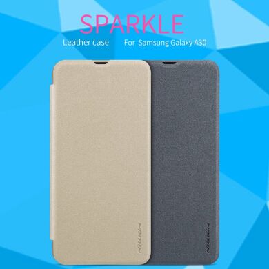 Чохол-книжка NILLKIN Sparkle Series для Samsung Galaxy A30 (A305) - Grey