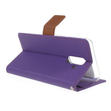 Чохол-книжка ROAR KOREA Cloth Texture для Samsung Galaxy A6+ 2018 (A605), Purple