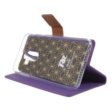 Чохол-книжка ROAR KOREA Cloth Texture для Samsung Galaxy A6+ 2018 (A605), Purple