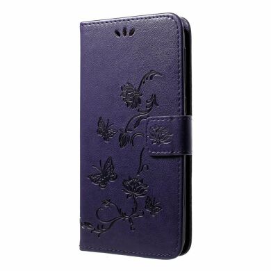 Чехол-книжка UniCase Flower Pattern для Samsung Galaxy M20 (M205) - Dark Purple