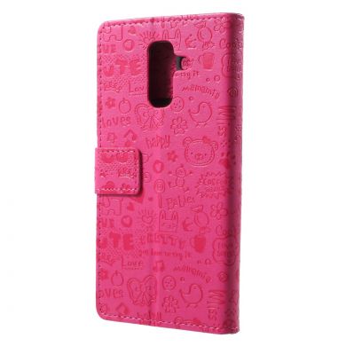 Чехол-книжка UniCase Graffiti Pattern для Samsung Galaxy A6+ 2018 (A605) - Rose