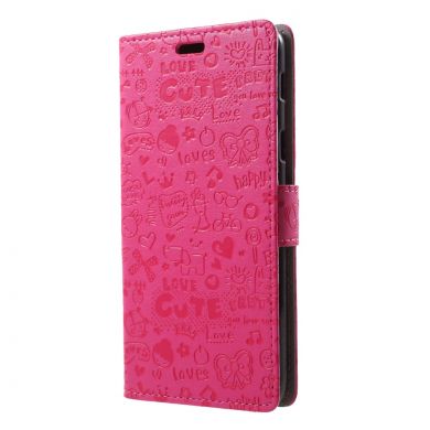 Чехол-книжка UniCase Graffiti Pattern для Samsung Galaxy A6+ 2018 (A605) - Rose