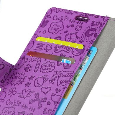 Чехол-книжка UniCase Graffiti Pattern для Samsung Galaxy J6 2018 (J600) - Purple