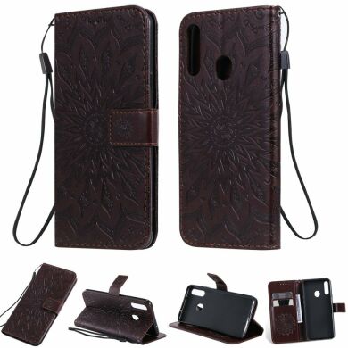 Чохол-книжка UniCase SunFlower Pattern для Samsung Galaxy A20s (A207) - Black