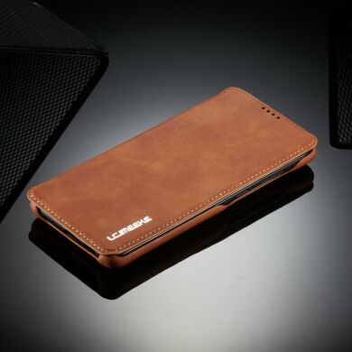 Чехол LC.IMEEKE Retro Style для Samsung Galaxy A71 (A715) - Brown