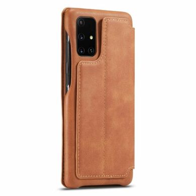 Чехол LC.IMEEKE Retro Style для Samsung Galaxy A71 (A715) - Brown