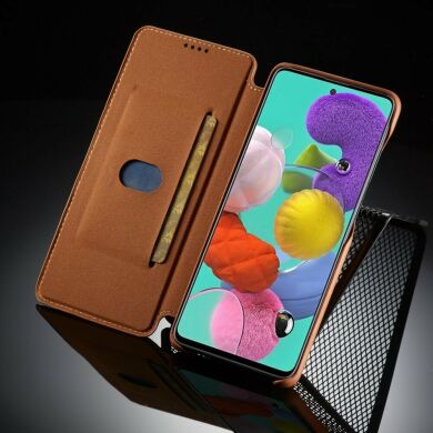 Чехол LC.IMEEKE Retro Style для Samsung Galaxy A71 (A715) - Brown