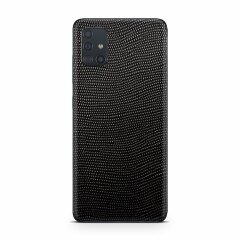 Кожаная наклейка Glueskin для Samsung Galaxy A51 (А515) - Black Stingray