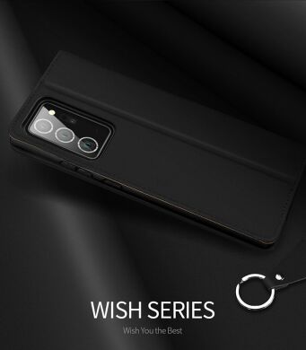 Шкіряний чохол DUX DUCIS Wish Series для Samsung Galaxy Note 20 Ultra (N985) - Black